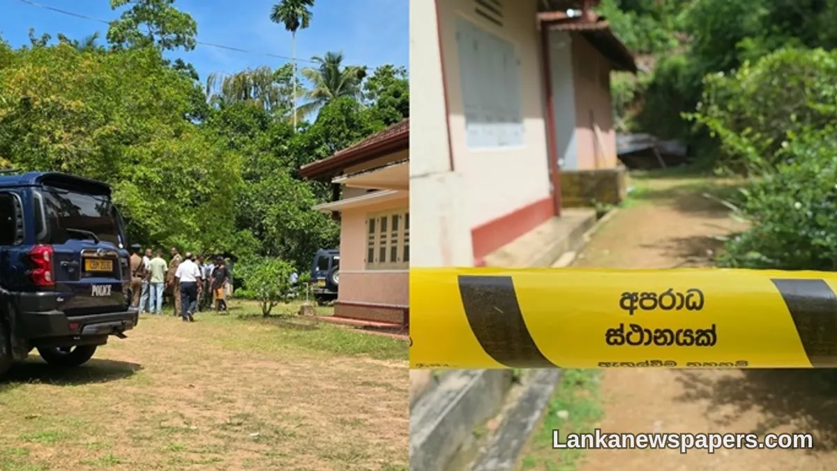 හබරාදුව නිවසේදී විශ්‍රාමික ගුරු සොහොයුරියන් දෙදෙනෙකු කුරිරු ලෙස ඝාතනය වී සොයාගැනේ