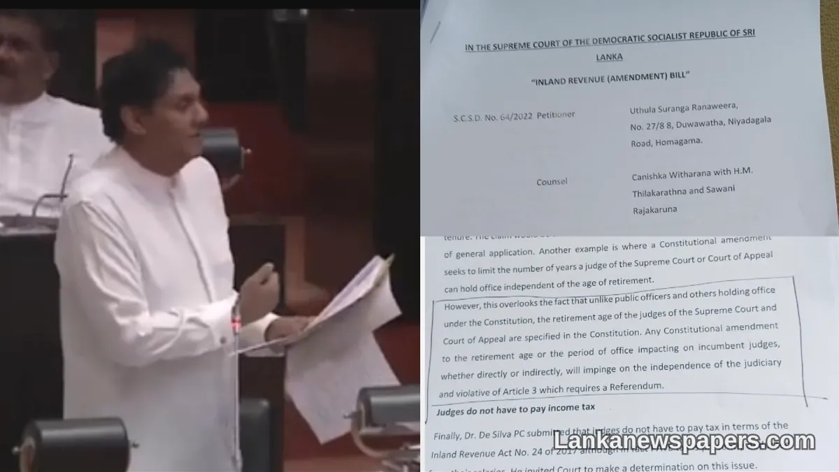 Sajith Invokes Supreme Court Ruling to Challenge Bid to Alter Judges' Retirement Age Without Referendum