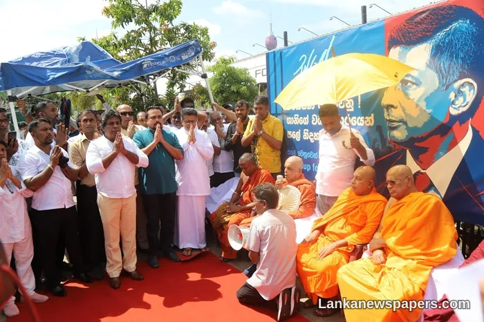 Opposition Parties Launch Satyagraha in Colombo Over Detention of Former Intelligence Chief Suresh Sallay