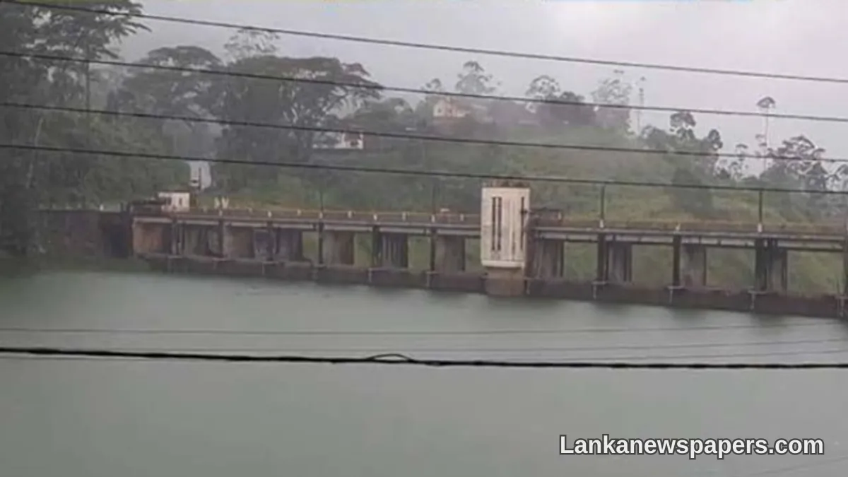 Castlereigh and Maussakele Reservoirs Overflow as Heavy Rains Drench Catchment Areas