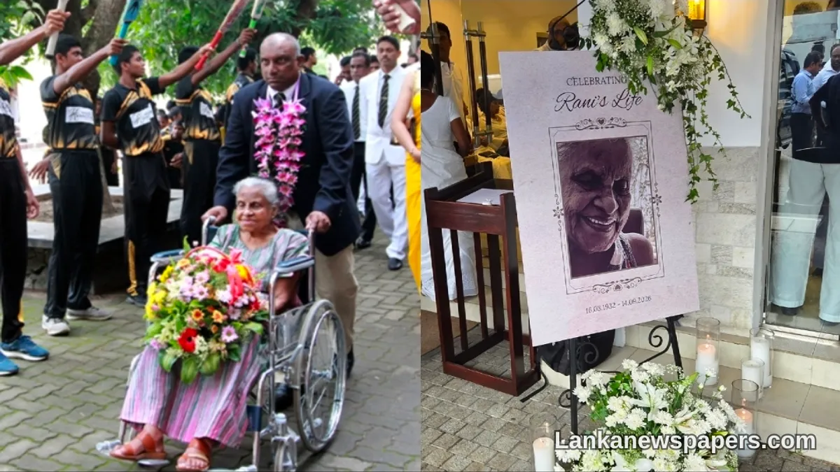 Final Farewell: Aravinda de Silva's Mother Laid to Rest in Colombo Amid Surety Warrant Proceedings