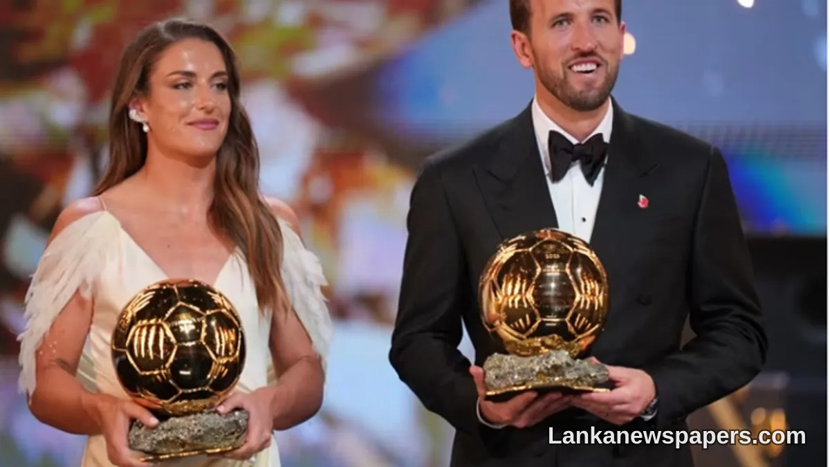 Kane and Putellas Crowned World's Best at Ballon d'Or Ceremony