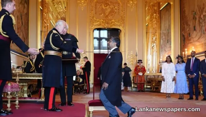 Sri Lankan-Born Academic Sir Nishan Canagarajah Receives Knighthood from King Charles III