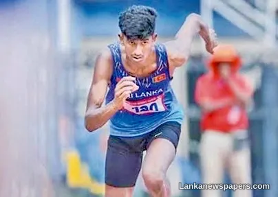 Ayomal Akalanka Shatters 26-Year-Old National 400m Hurdles Record at Asian Under-23 Championships