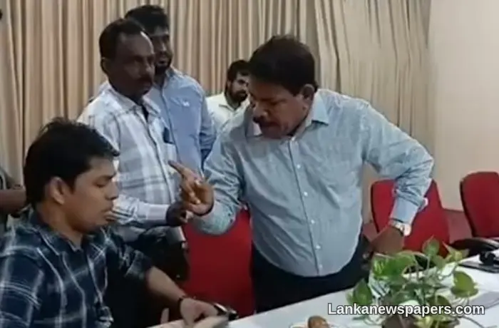 Heated Clash Erupts Between Jaffna MP Archchuna and Fisheries Minister Chandrasekar at Kilinochchi Event
