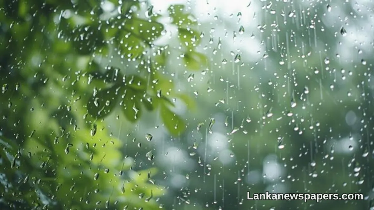 Showers Expected Across Several Provinces in Sri Lanka Today