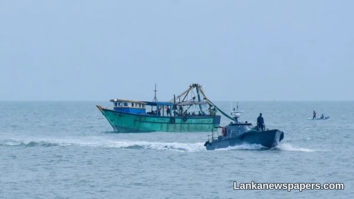 Sri Lanka Navy Launches Rescue Operation After Indian Fishing Vessel Accident Near Delft Island