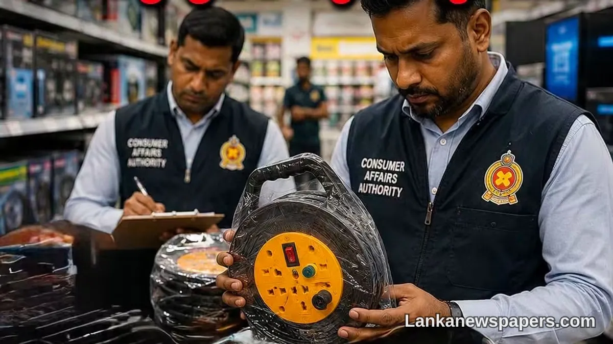 Anuradhapura Supermarket Slapped With Rs. 200,000 Fine for Selling Uncertified Electrical Cord Reels