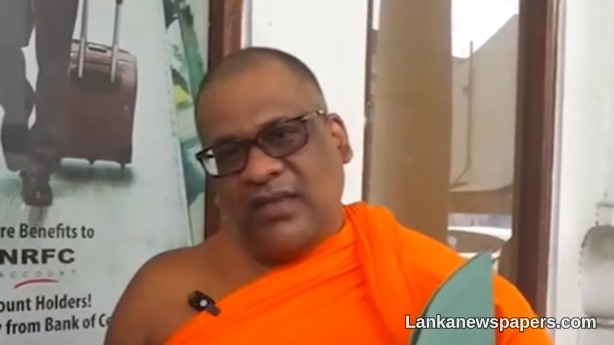 ගනාසාර හිමි සැඟවී සිටි බවට වාර්තා මධ්‍යයේ කොළඹ මහාධිකරණය ඉදිරියට පෙනී සිටී