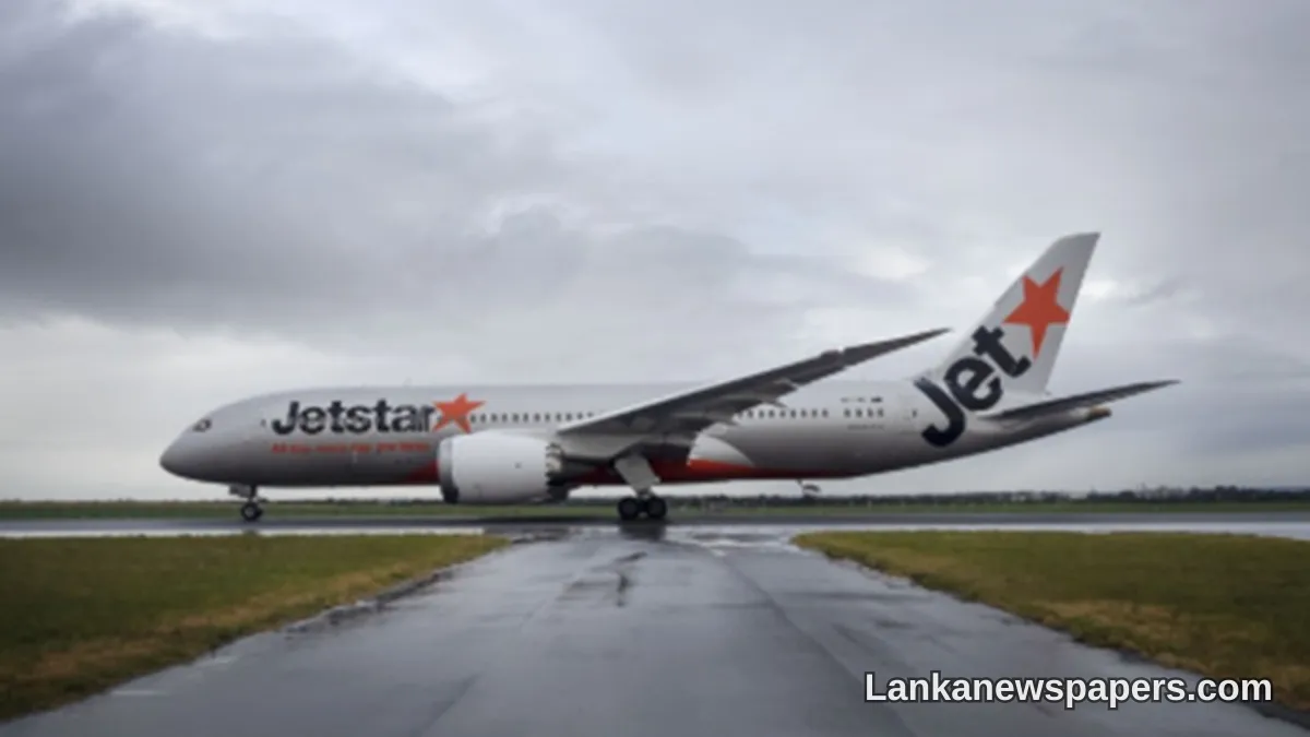 ජෙට්ස්ටාර් ගුවන් සේවය මෙල්බර්න්–කොළඹ සෘජු ගුවන් සේවා ඉතිහාසයේ පළමු වතාවට ආරම්භ කිරීමට සූදානම්