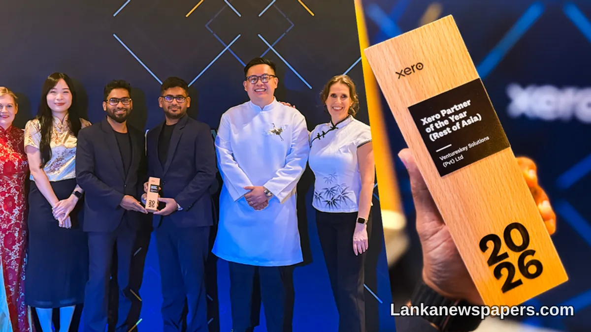 Sri Lankan Firm Ventureskey Clinches Xero Partner of the Year Title for Rest of Asia at 2026 Awards