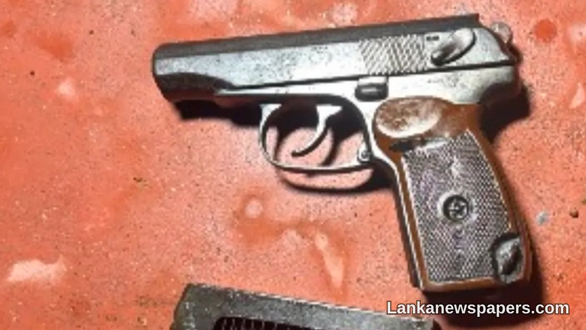Foreign Pistol Seized in Ganemulla Amid Suspected Murder Plot