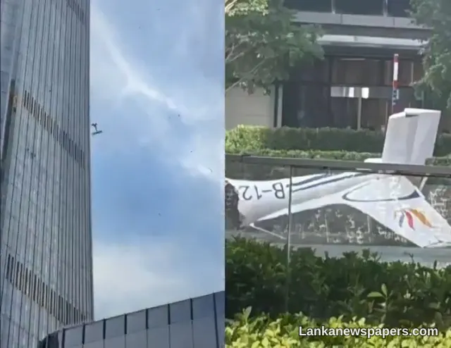 Small Aircraft Crashes Into Beijing's Tallest Skyscraper in Dramatic Incident