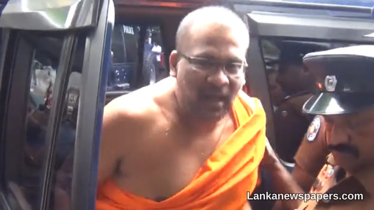 BBS Chief Gnanasara Thera Remanded After Arrest on Warrant