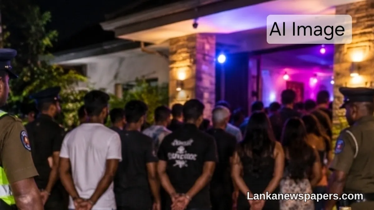 Police Crack Down on Illegal Social Media Party in Theldeniya, 41 Arrested