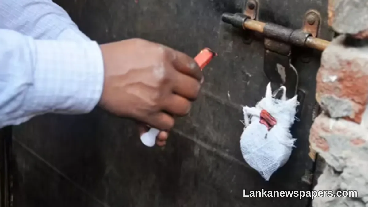 Sri Lanka Police Freeze Over Rs. 15 Million in Assets Linked to Suspected Drug Trafficker