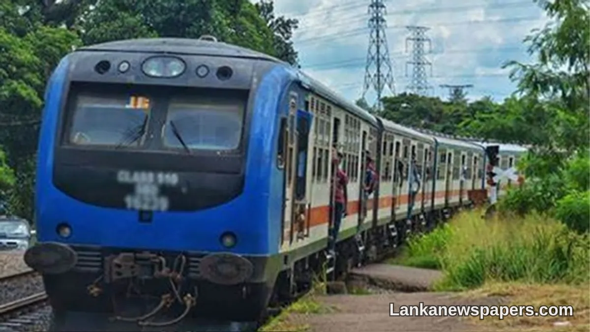 Colombo–Kandy Rail Link Set for Revival Next Month, Says Railway Chief