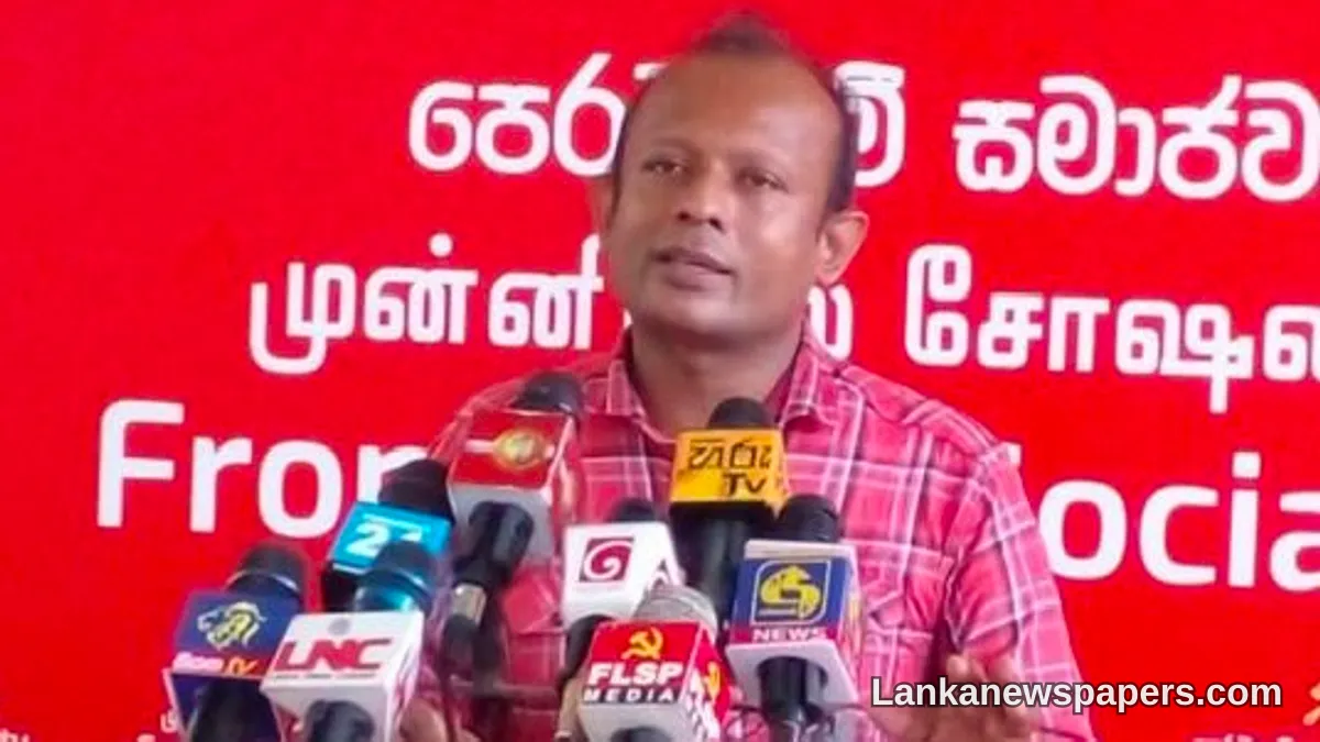 FSP's Pubudu Jagoda Slams Government for Shielding Big Business While Ordinary Sri Lankans Bear the Tax Burden