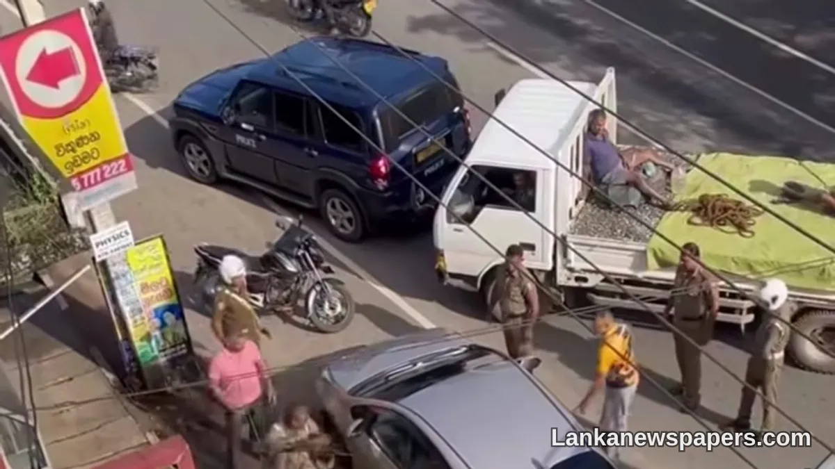 Police Open Fire to Stop Fleeing Vehicle in Dramatic Pannala Chase