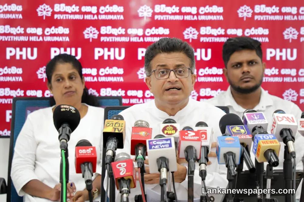 Gammanpila Lists Four Reasons Why Suresh Sallay Should Refuse to Hand Over Passwords