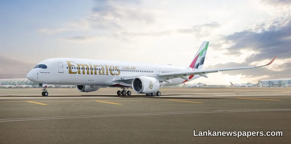 Emirates to Double Daily A350 Flights Between Dubai and Colombo from August