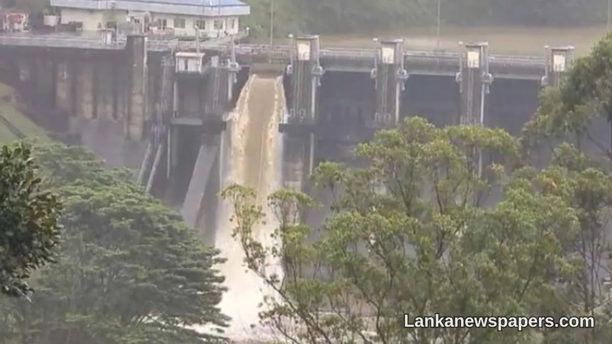 අහිතකර කාලගුණ තත්ත්වයන් මධ්‍යේ මහවැලි අධිකාරිය කොත්මලේ ජලාශයේ ස්පිල්වේ සහ ස්ලූස් දොරටු විවෘත කරයි