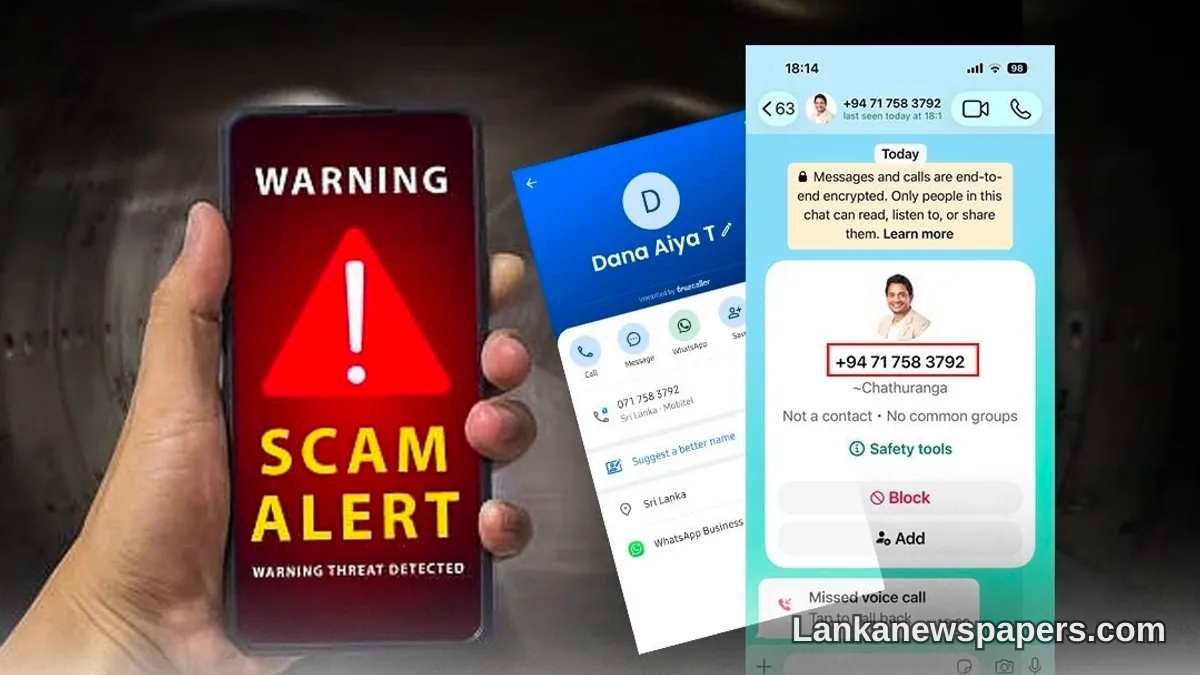 Public Warned as Fraudsters Impersonate Deputy Minister Chathuranga Abeysinghe in Phone Scam