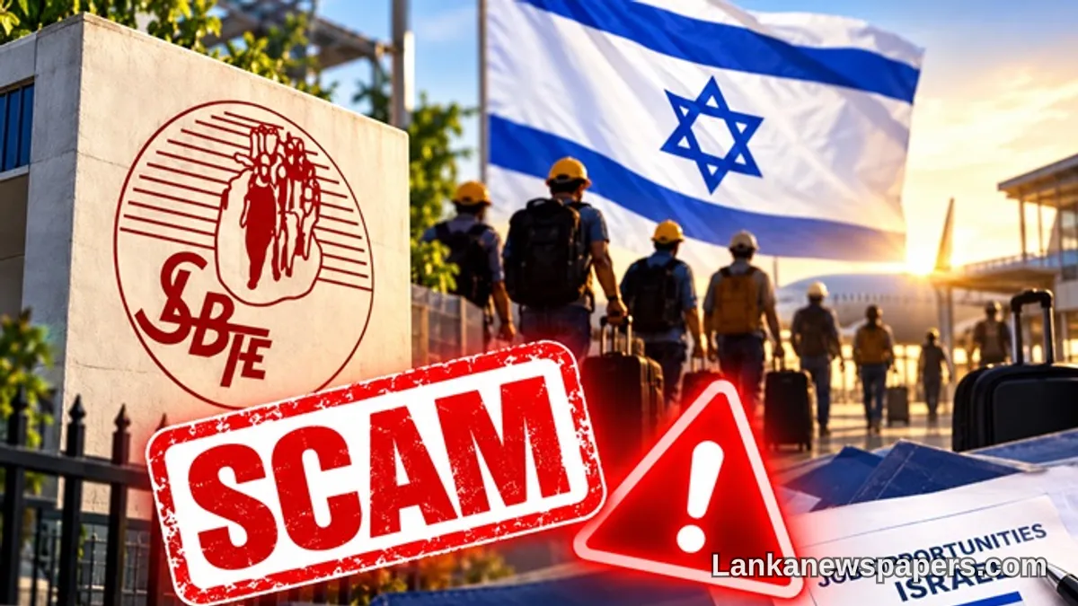 ඊශ්රායලයේ රැකියා පොරොන්දු කරන ව්යාජ SMS පණිවිඩ පිළිබඳව SLBFE අනතුරු අඟවයි