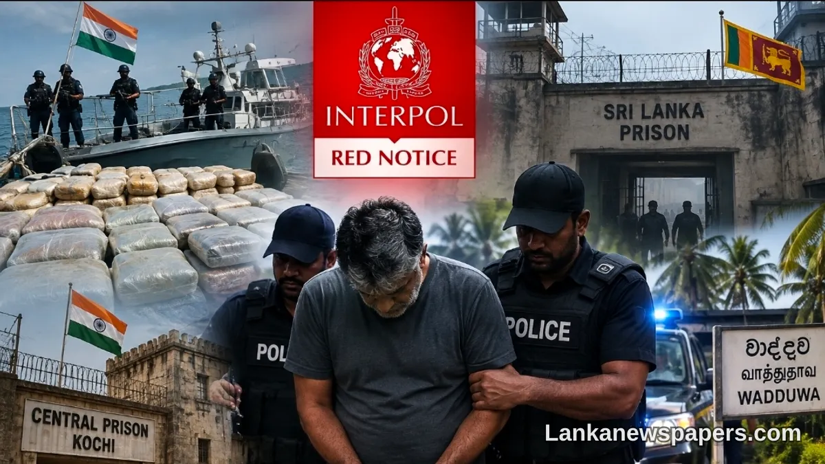 දෙවරක් අත්අඩංගුවෙන් පලාගිය ඉන්ටර්පෝල් රතු නෝටිස් පලාගිය සැකකරු අවසානයේ නීතිය ඉදිරියට