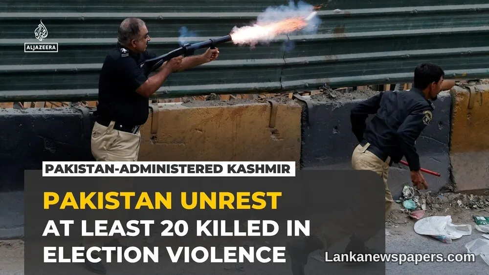 Death Toll Reaches 20 as Security Forces Clash with Crowds in Pakistan-Administered Kashmir Elections
