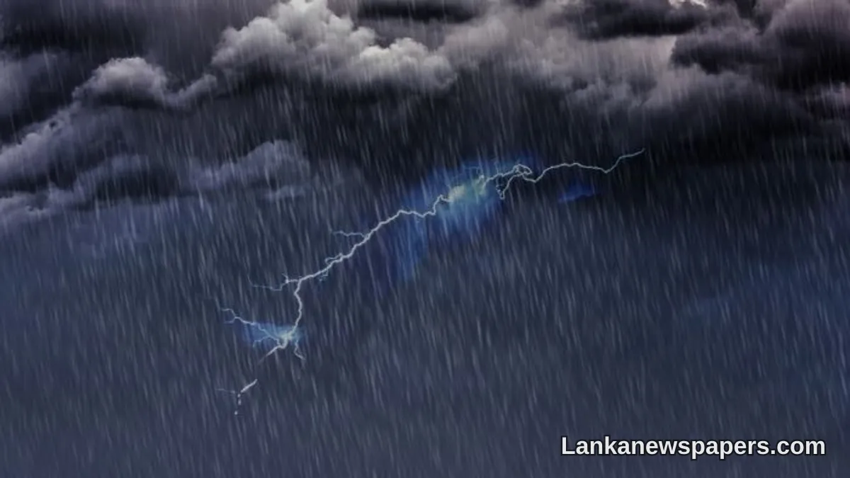 අද ශ්‍රී ලංකාවේ පළාත් කිහිපයකට තද වර්ෂාපතනය පිළිබඳ අනතුරු ඇඟවීමක්
