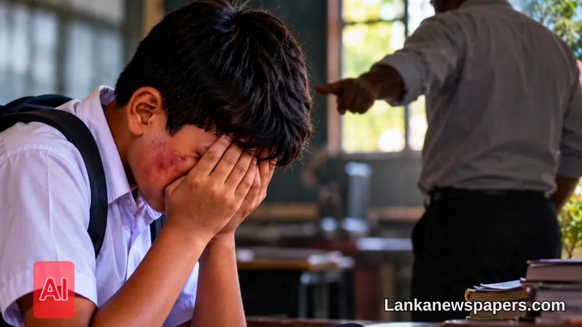 Bandaragama School Principal Accused of Brutally Assaulting Grade 7 Pupil