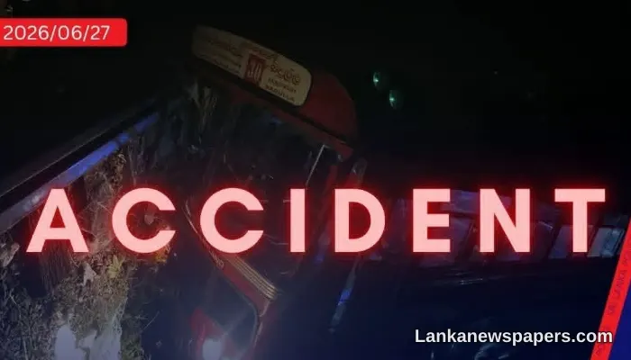Forty Passengers Injured as SLTB Bus Plunges Off Road Near Diyatalawa Railway Station