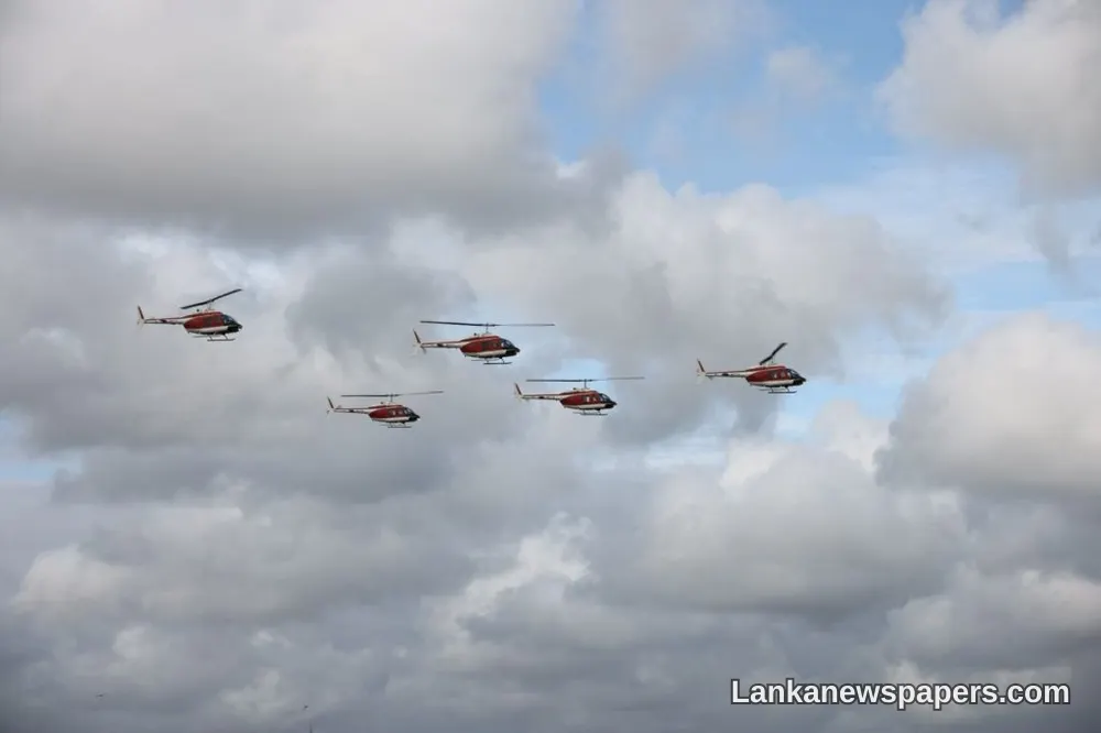 US Hands Over Ten American-Built Helicopters to Sri Lanka Air Force in Major Defence Boost