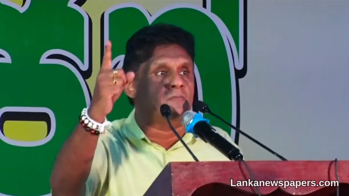 Sajith Urges Public to Rise Against 22nd Amendment, Says People Power Can Overcome Government Majority