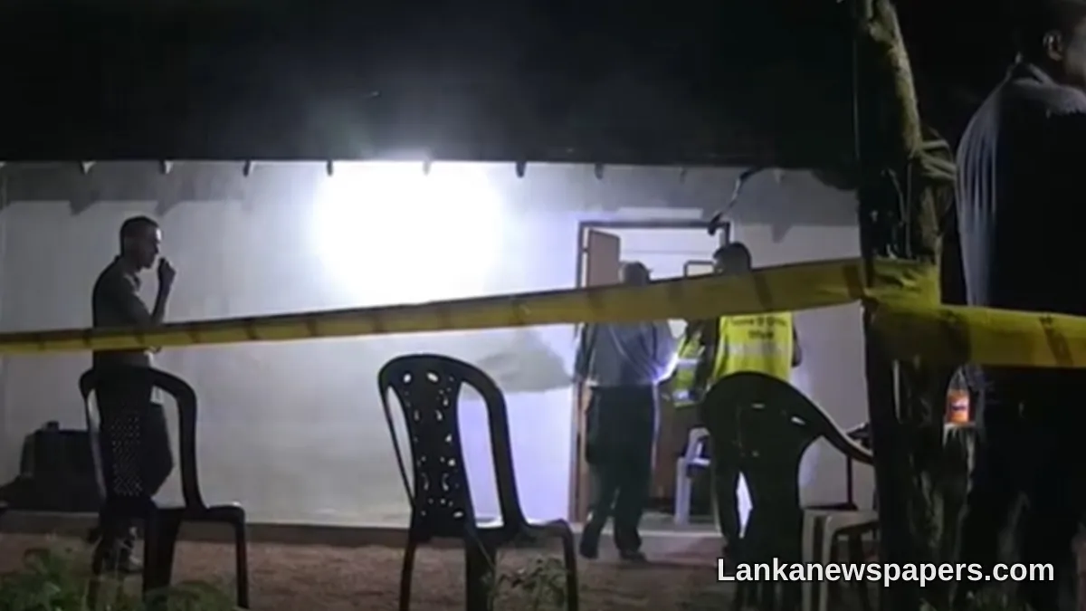Kirindiwela Tragedy: Elderly Man Kills Wife Before Taking Own Life