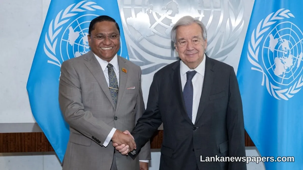 Foreign Minister Vijitha Herath Holds Talks With UN Secretary-General Guterres at UNGA81