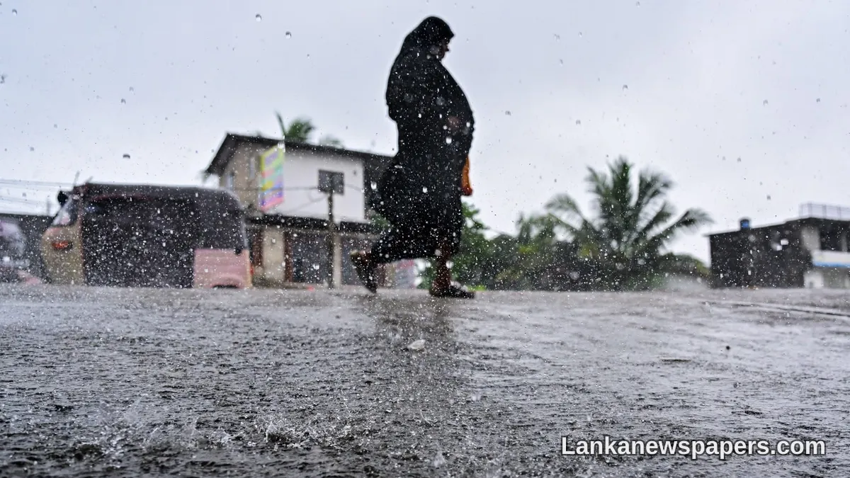 Bay of Bengal Low-Pressure System Set to Intensify, Bringing Heavy Rainfall to Sri Lanka