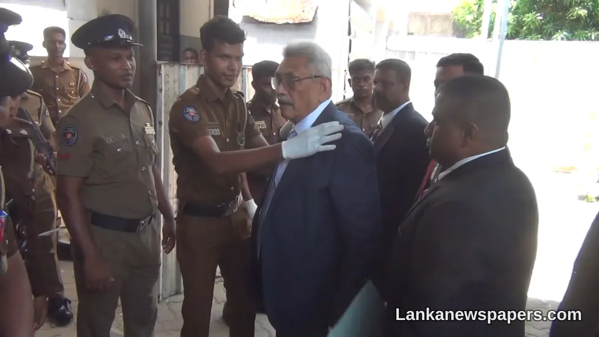ලලිත්-කුගන් අතුරුදන් වීමේ නඩුවේ සාක්ෂි දීමට ගෝඨාභය රාජපක්ෂ අධිකරණයට ප්‍රවේශ වෙයි