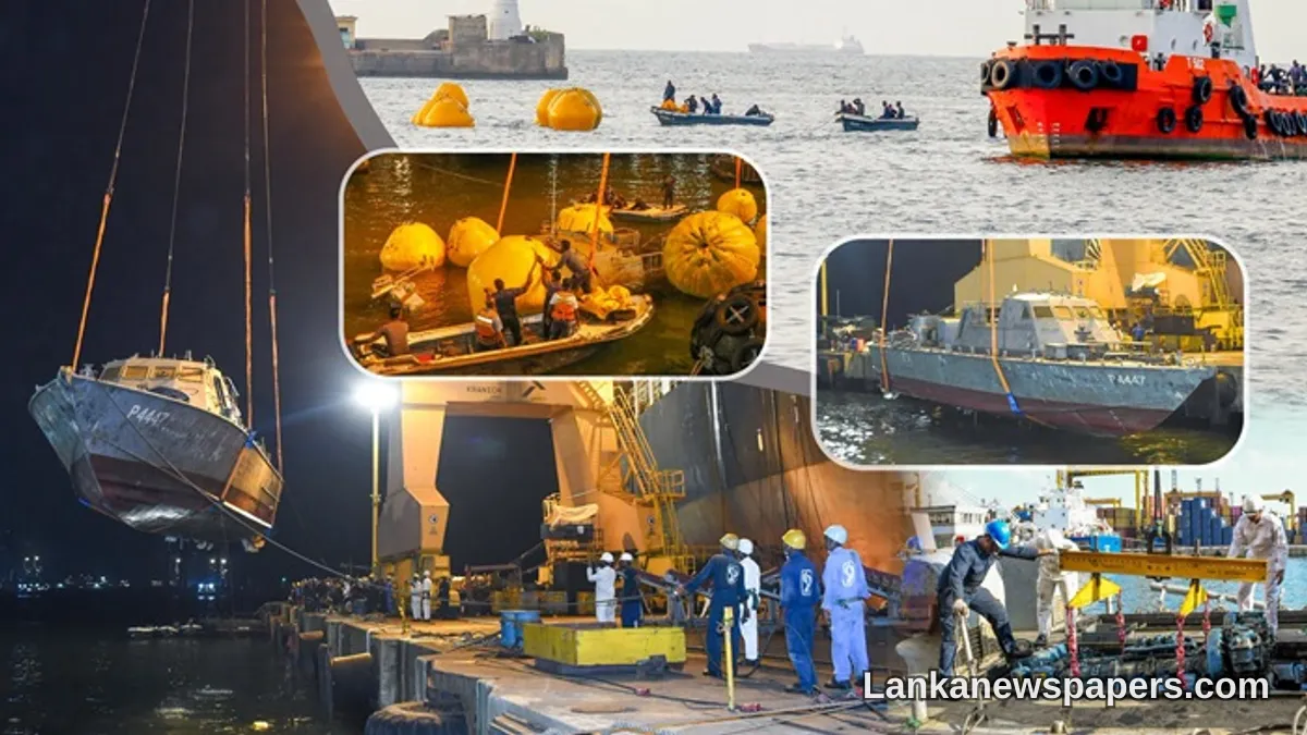 Sri Lanka Navy Completes Successful Salvage of Fast Attack Craft P 4447