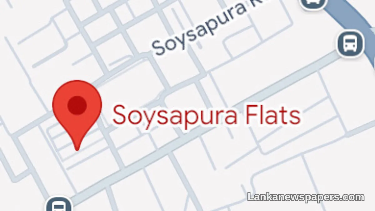 රත්මලාන සෝයිසාපුර නිවාස සංකීර්ණයේ ගින්නක් හටගෙන, තිදෙනෙකුට බලපෑම්