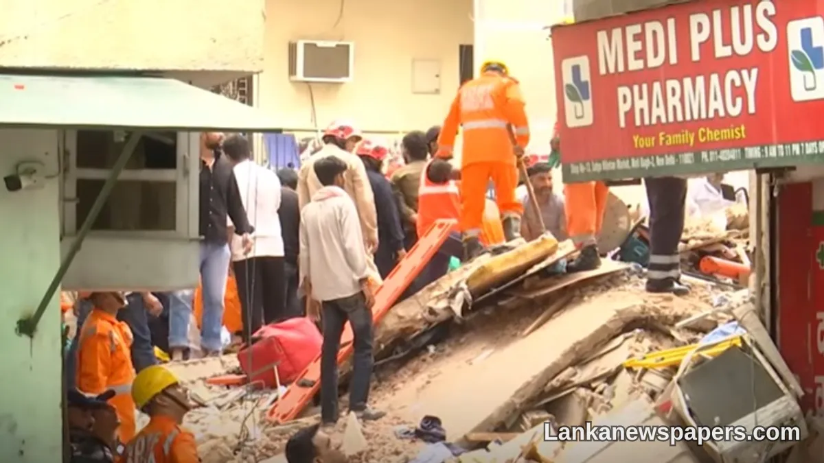 Six Killed as Building Collapses in India, Several Still Feared Trapped Beneath Rubble