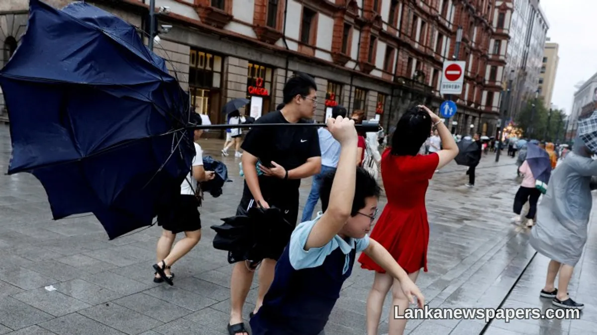 Typhoon Dolphin Slams Eastern China With Over One Million Residents Forced to Flee