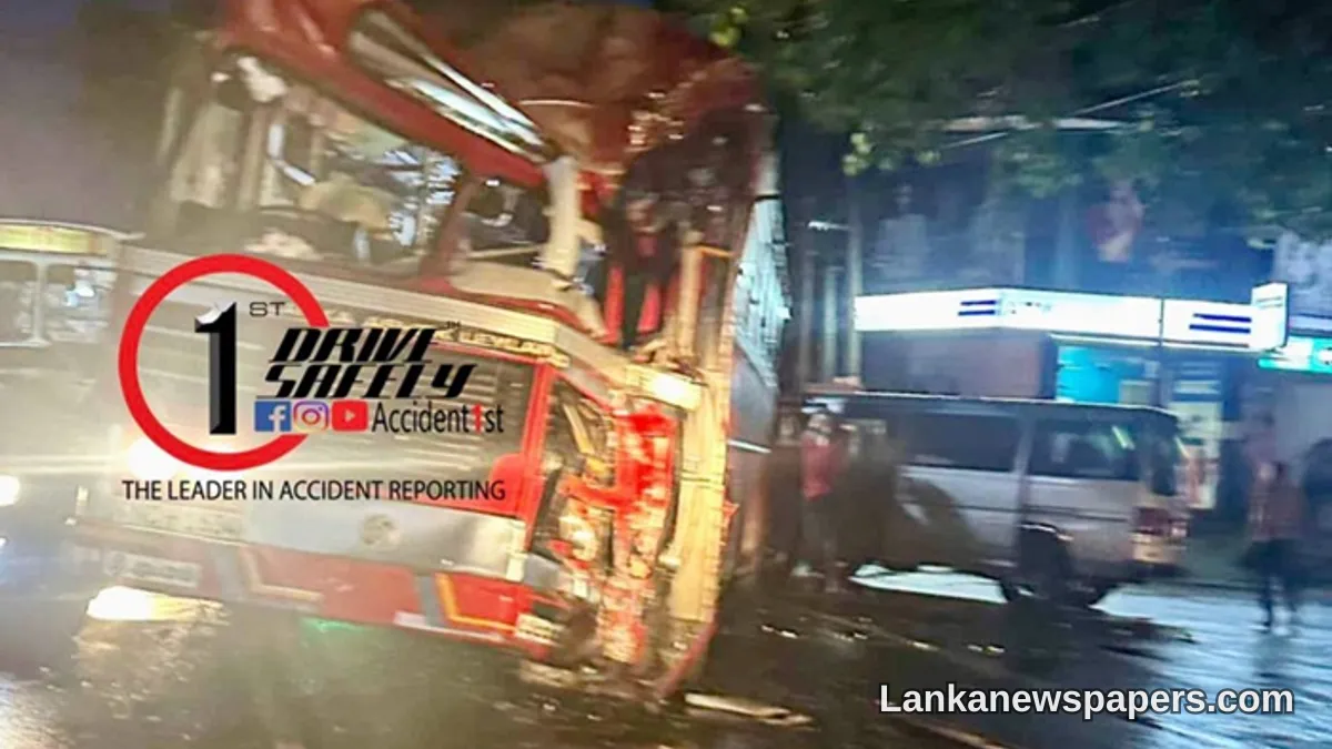 කේගල්ලේදී ශ්‍රී ලංකා ගමනාගමන මණ්ඩලයේ බසයක් හා පෞද්ගලික බසයක් ගැටීමෙන් දහඅට දෙනෙකුට තුවාල