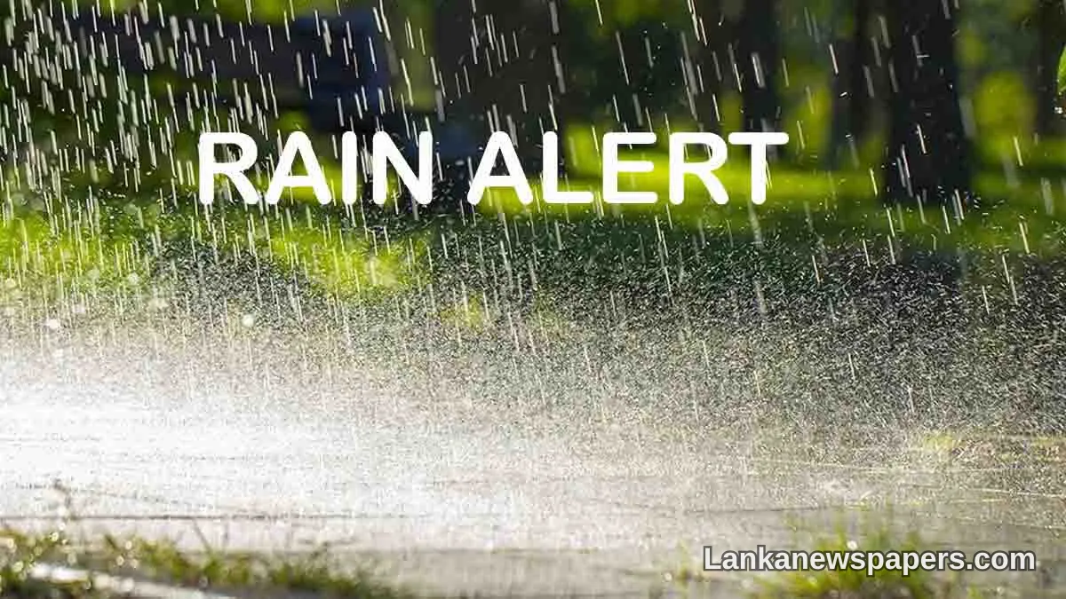 Meteorology Department Issues Heavy Rain Warning Above 100mm for Multiple Sri Lanka Regions