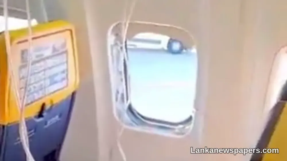 Terrifying Mid-Air Scare: Ryanair Passenger Almost Sucked Out as Cabin Window Comes Loose Over Greece
