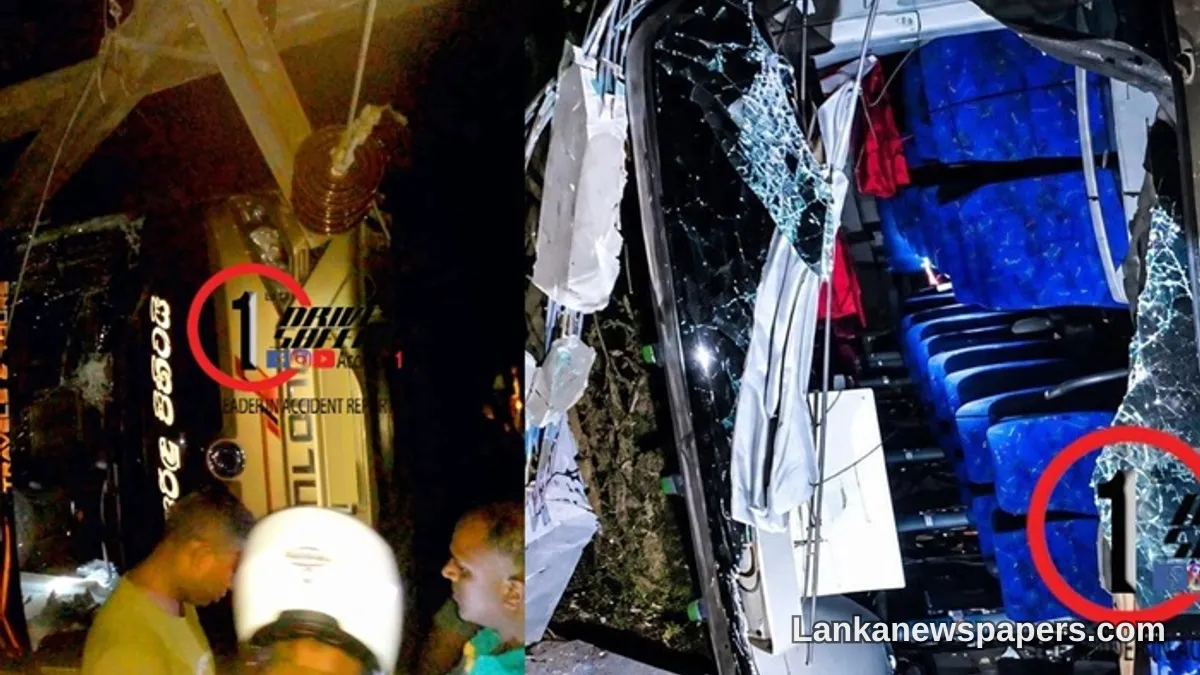 Two Dead, 15 Hurt as Bus and Motorcycle Collide in Saliyawewa