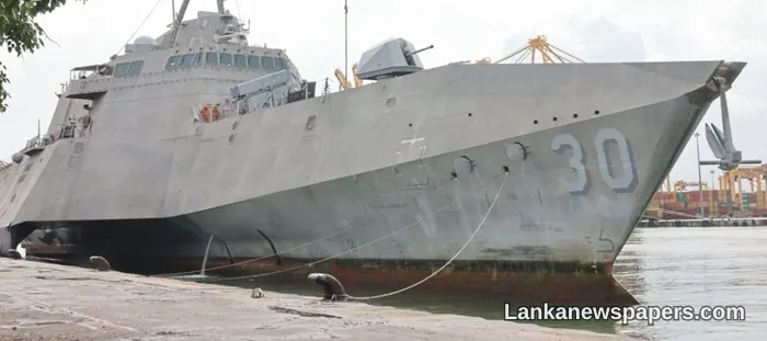 US Navy Warship USS Canberra Docks at Colombo Port in Landmark Visit