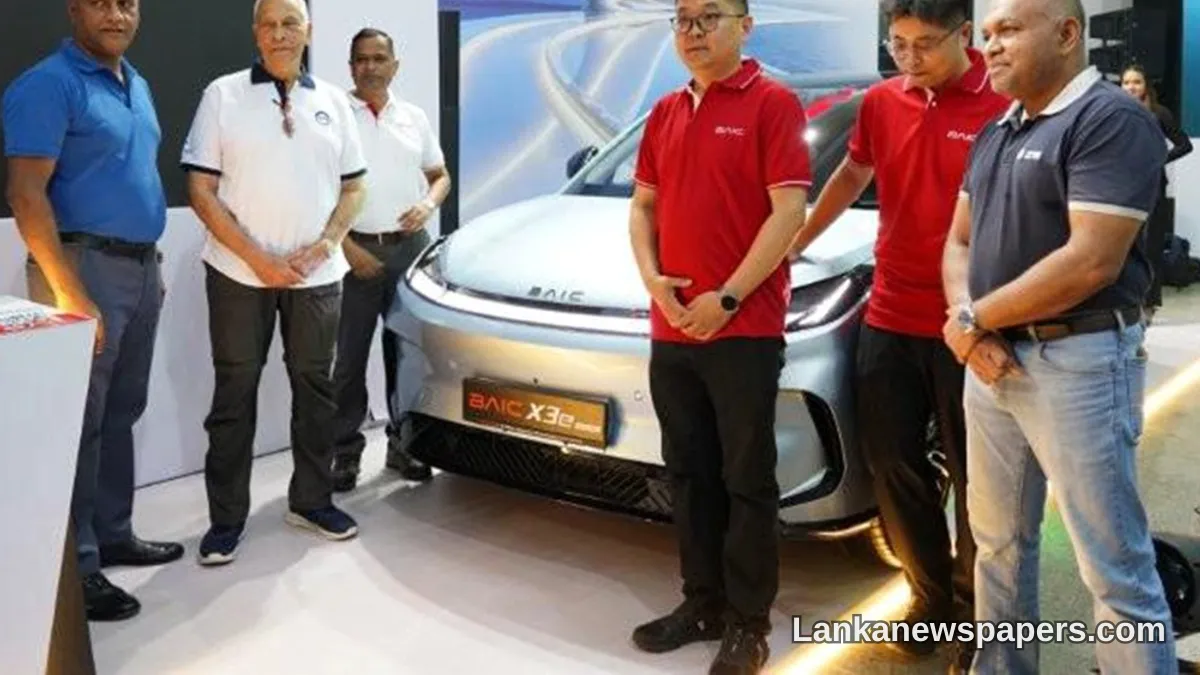 David Pieris Automobiles Introduces BAIC X3e Electric SUV to Sri Lankan Market Starting at Rs. 11.5 Million
