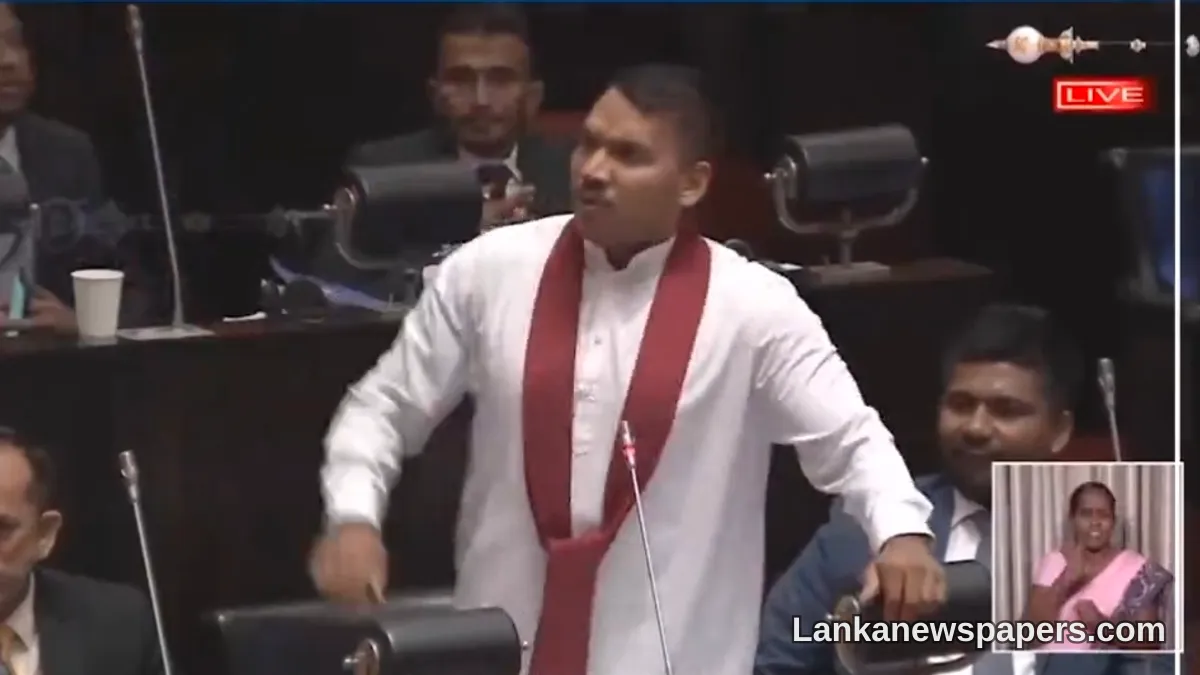 Namal Rajapaksa Storms Parliament from Prison, Alleges Rs. 4.62 Billion Coal Scandal